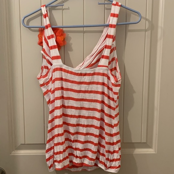 Deb Striped Camisole w/Flower Accent - Picture 3 of 6